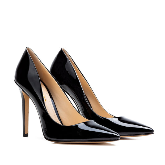 Alice Black Patent Leather Stiletto
